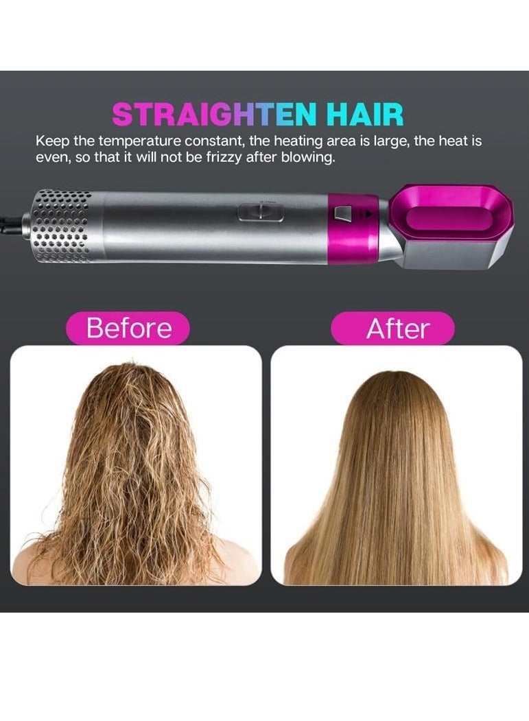 Wtrtr Hair Dryer, Hot hair cutlet tools set Curler Tool Set –5 in 1 Multi-Function Hair Styler for Drying, Curling, Straightening, Volumizing, and Smoothing - Image 2